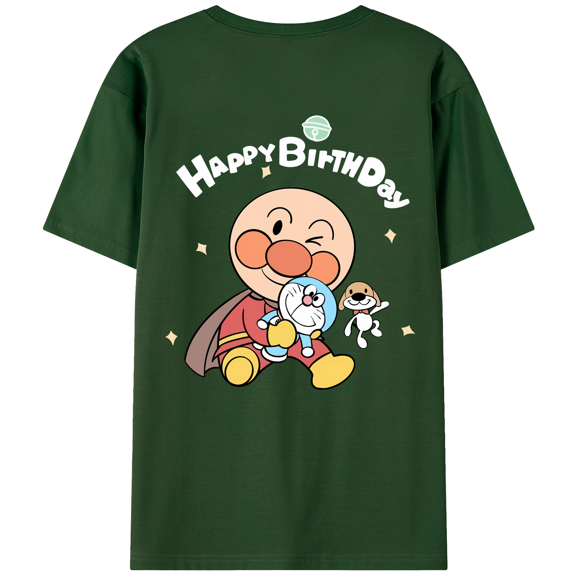（画像用） アンパンマン Anpanman 綿100％半袖Tシャツ（背面プリント）